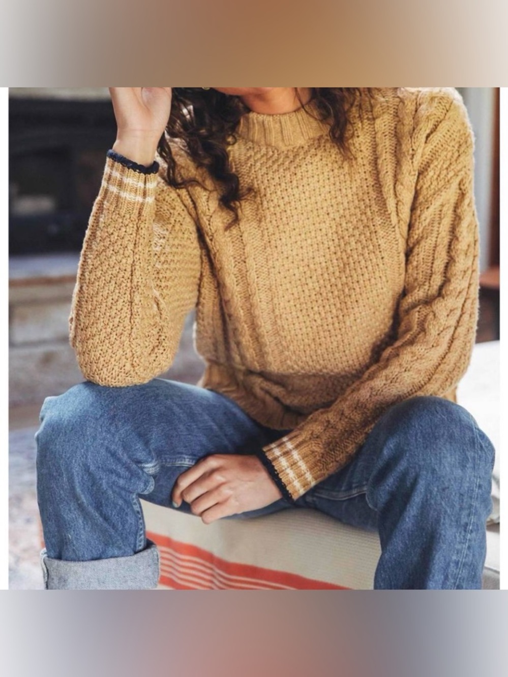 Trovata Birds of Paradise Rosalyn Sweater - Caramel